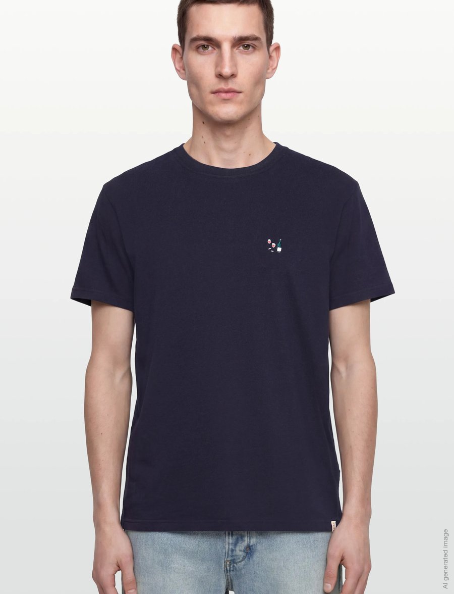 Revolution - Application T-Shirt - lühikeste varrukatega t-särgid - navy-melange - 3