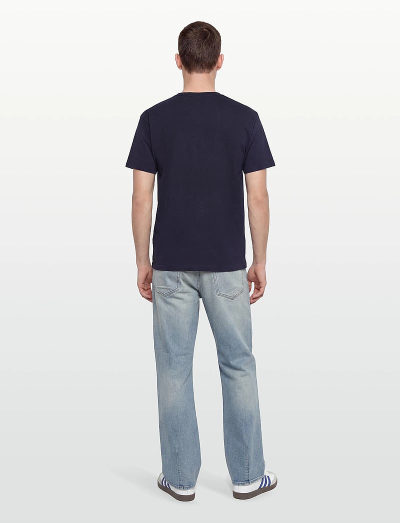 Revolution - Application T-Shirt - kurzärmelig - navy-melange - 4