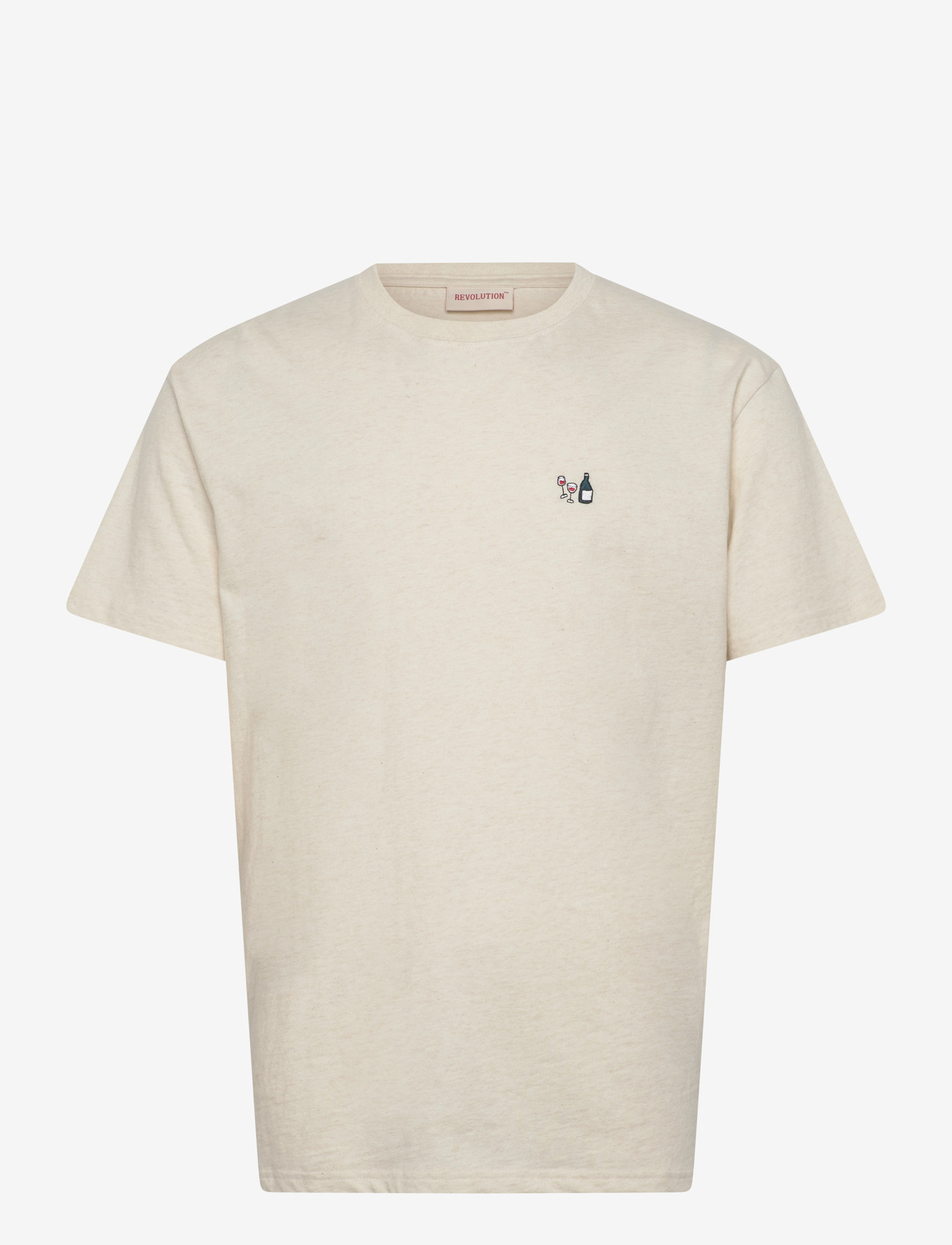 Revolution - Application T-Shirt - madalaimad hinnad - offwhite-melange - 1