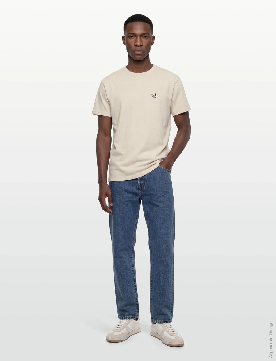 Revolution - Application T-Shirt - kurzärmelig - offwhite-melange - 0