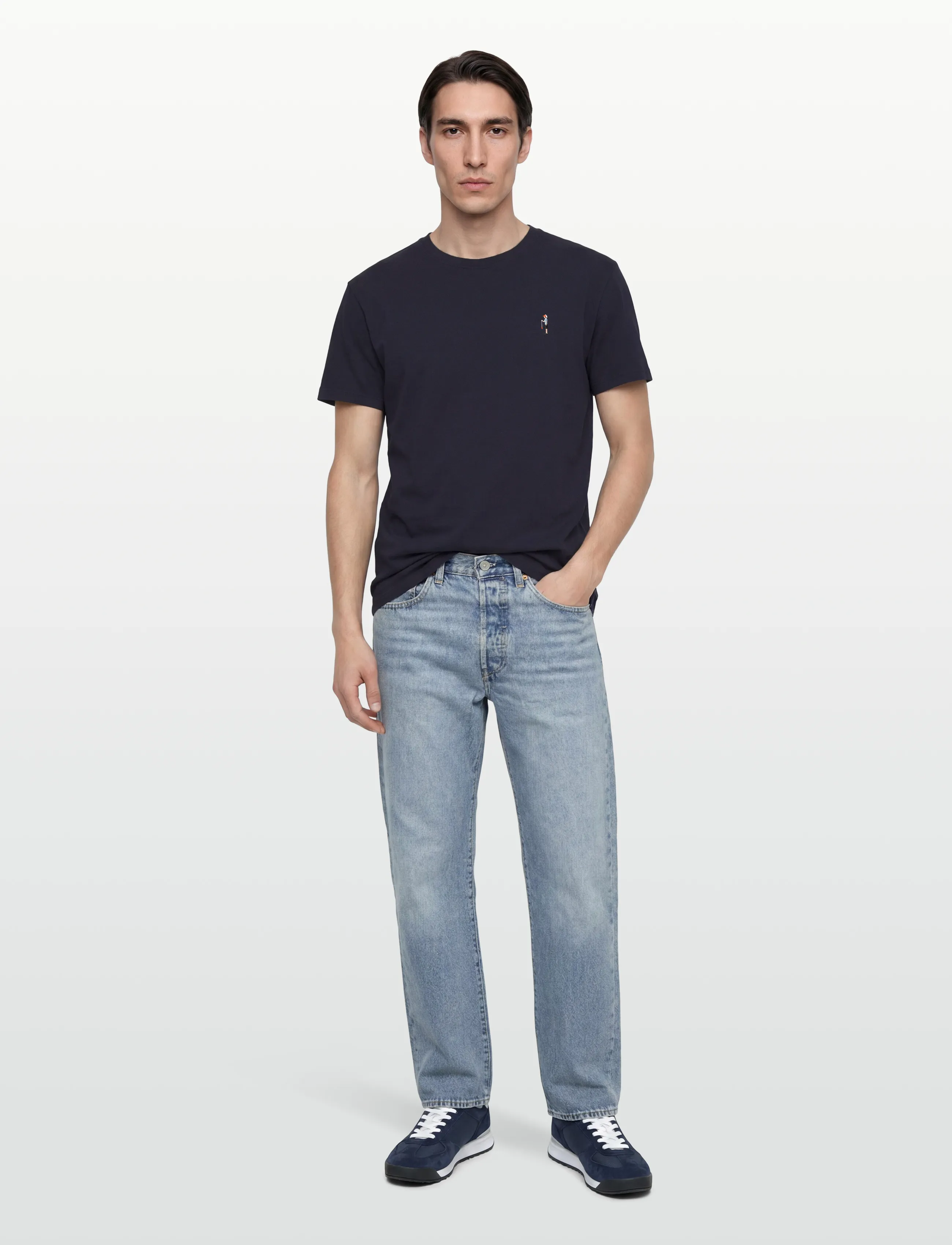 Revolution Application T-Shirt - T-särgid - NAVY-MELANGE / navy