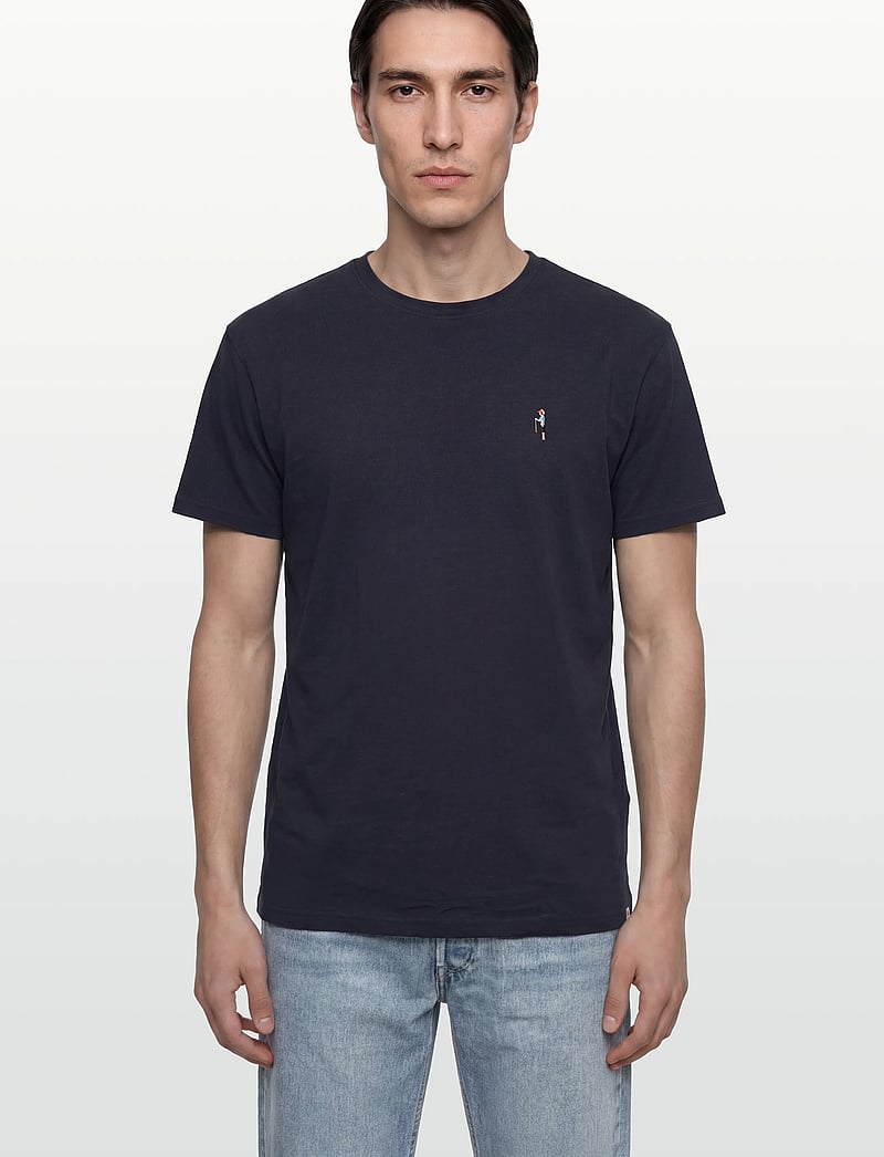 Revolution - Application T-Shirt - kurzärmelig - navy-melange - 3