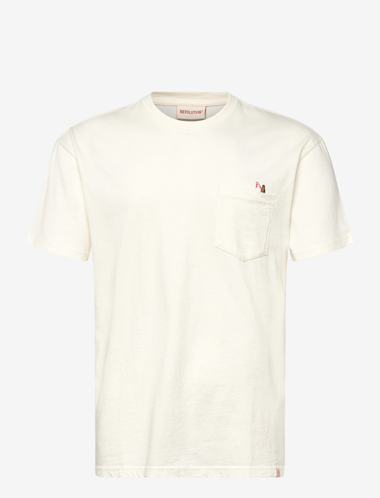 Revolution - Application T-Shirt - kortærmede t-shirts - offwhite - 1