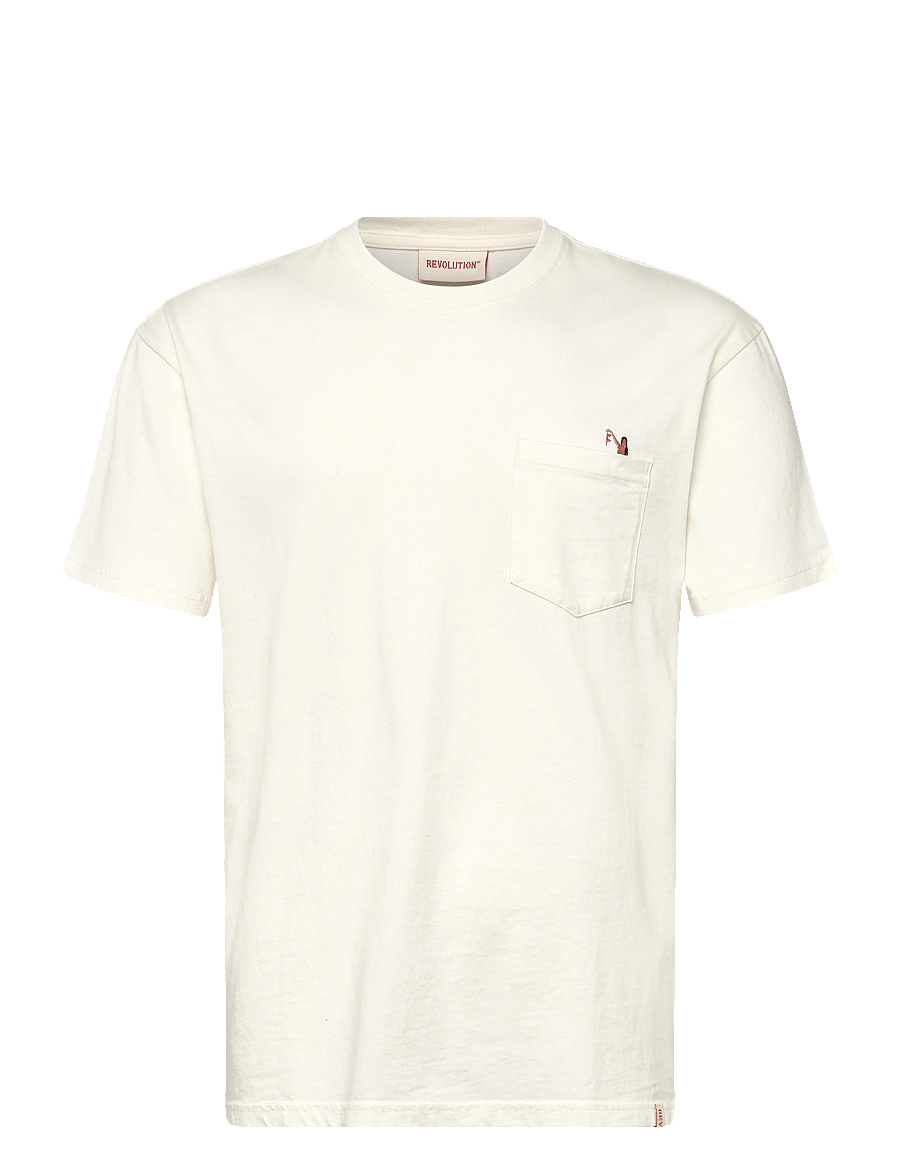 Revolution - Application T-Shirt - kurzärmelig - offwhite - 1