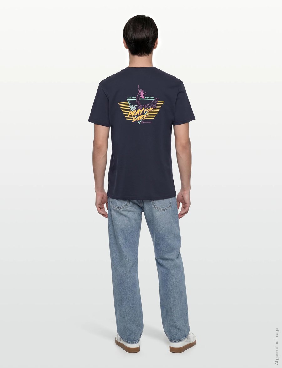 Revolution - Printed T-shirt - kurzärmelig - navy - 4