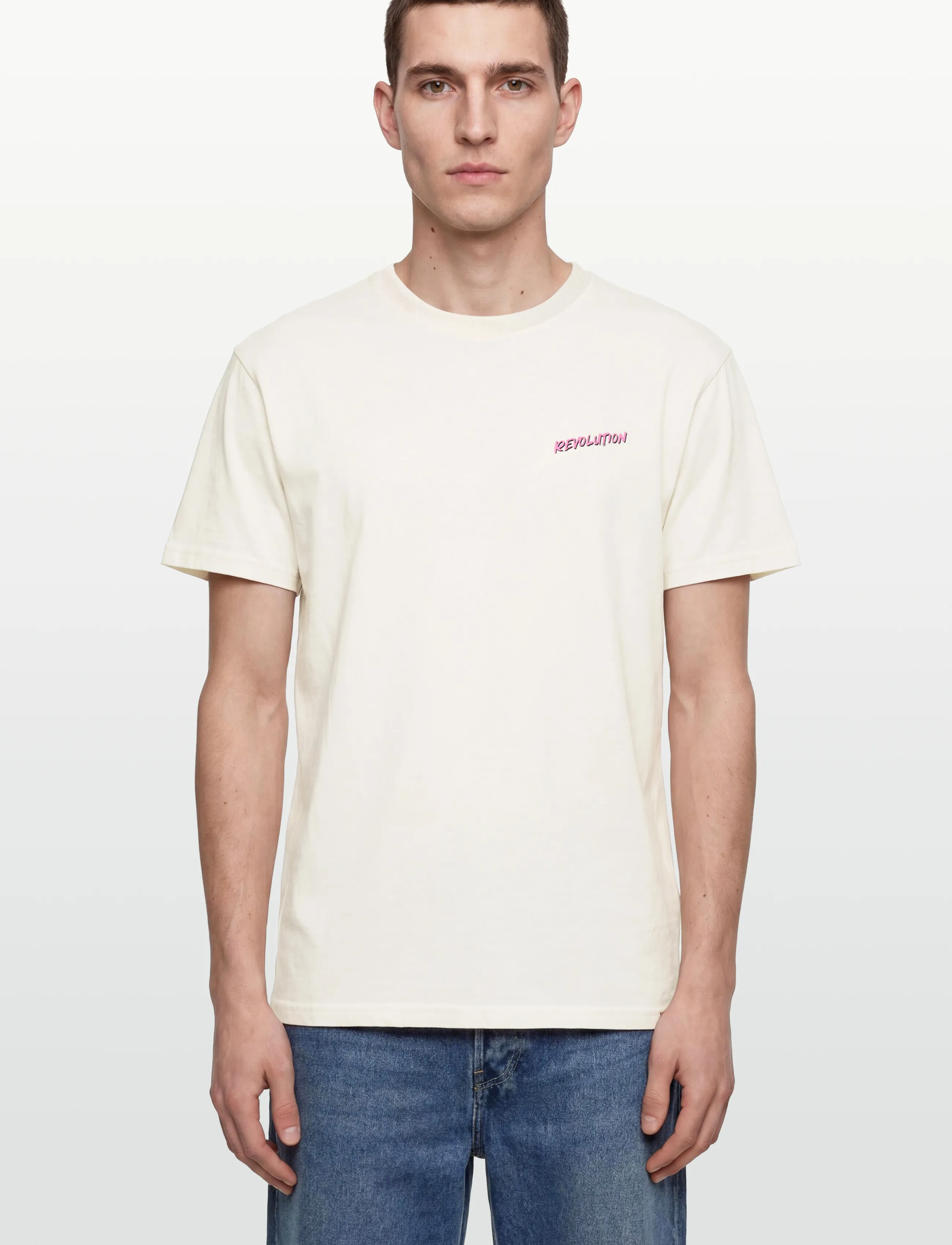 Revolution - Printed T-shirt - short-sleeved t-shirts - offwhite - 3