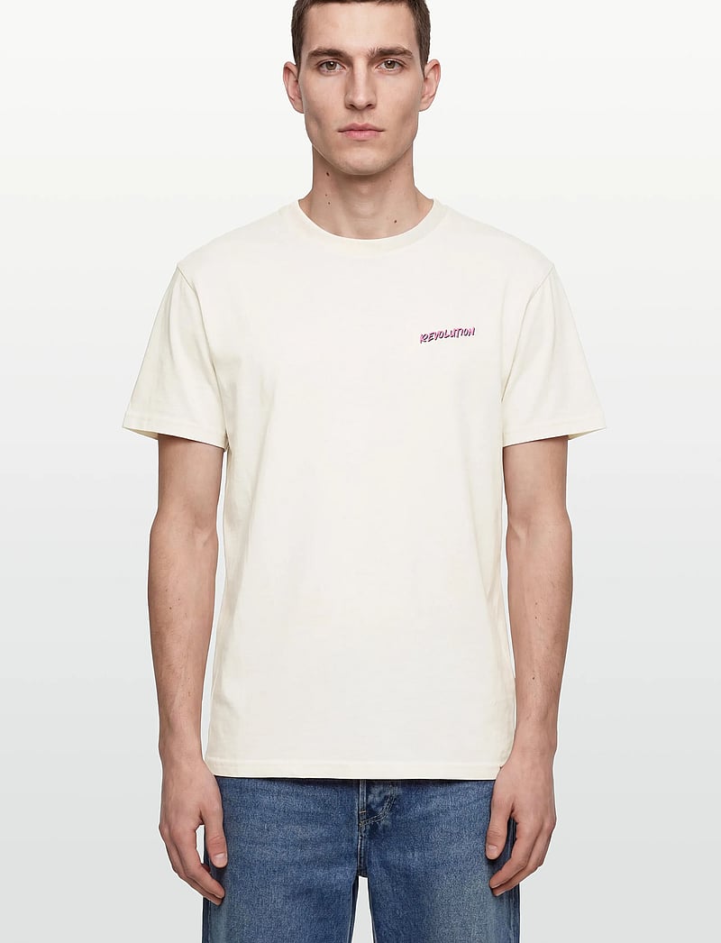 Revolution - Printed T-shirt - kortærmede t-shirts - offwhite - 3