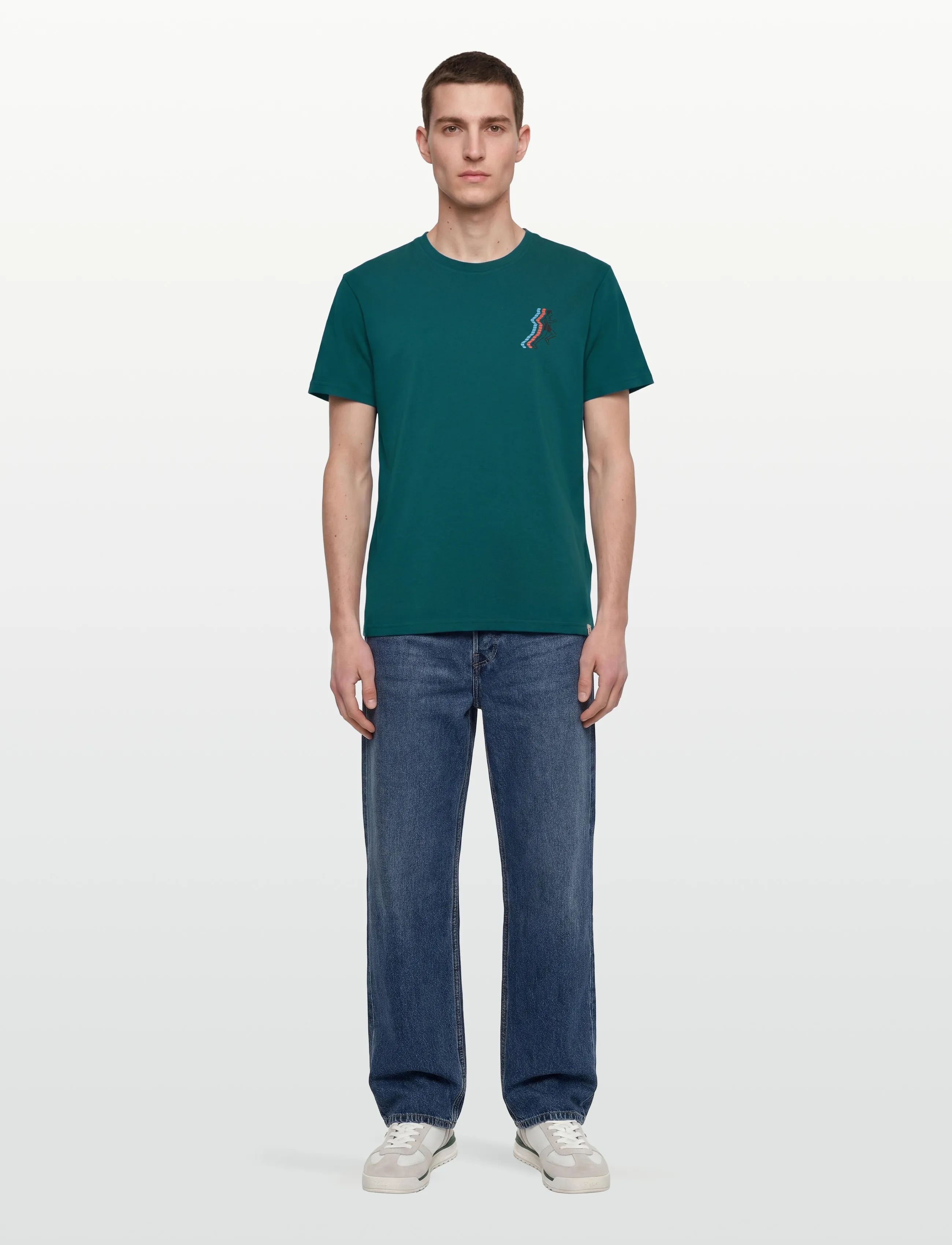 Revolution Printed T-Shirt, Mænd, Printet T-shirt, Grøn, Str: M