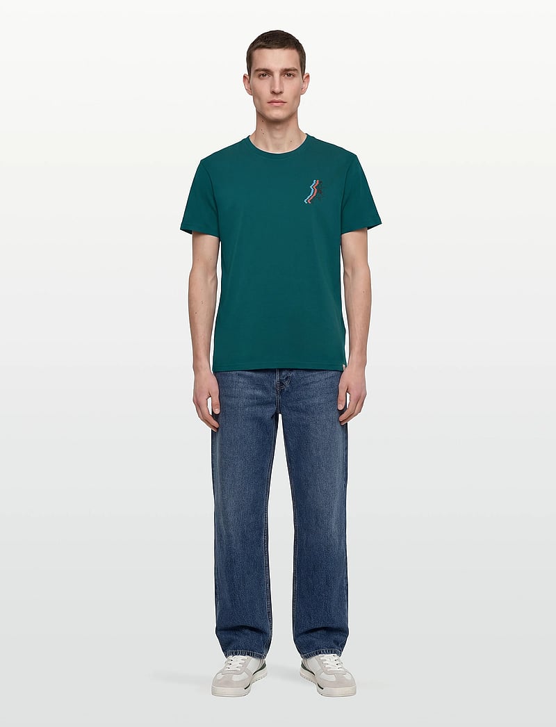 Revolution - Printed T-shirt - kortærmede t-shirts - darkpetrol - 0
