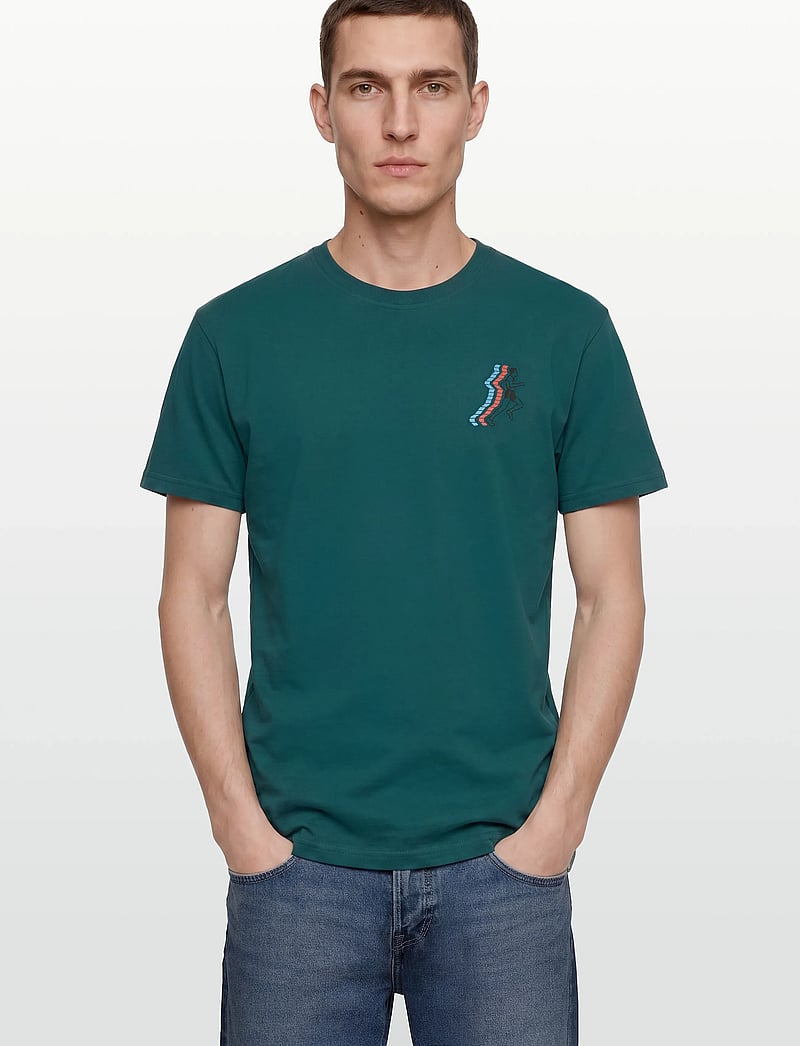 Revolution - Printed T-shirt - kortærmede t-shirts - darkpetrol - 3