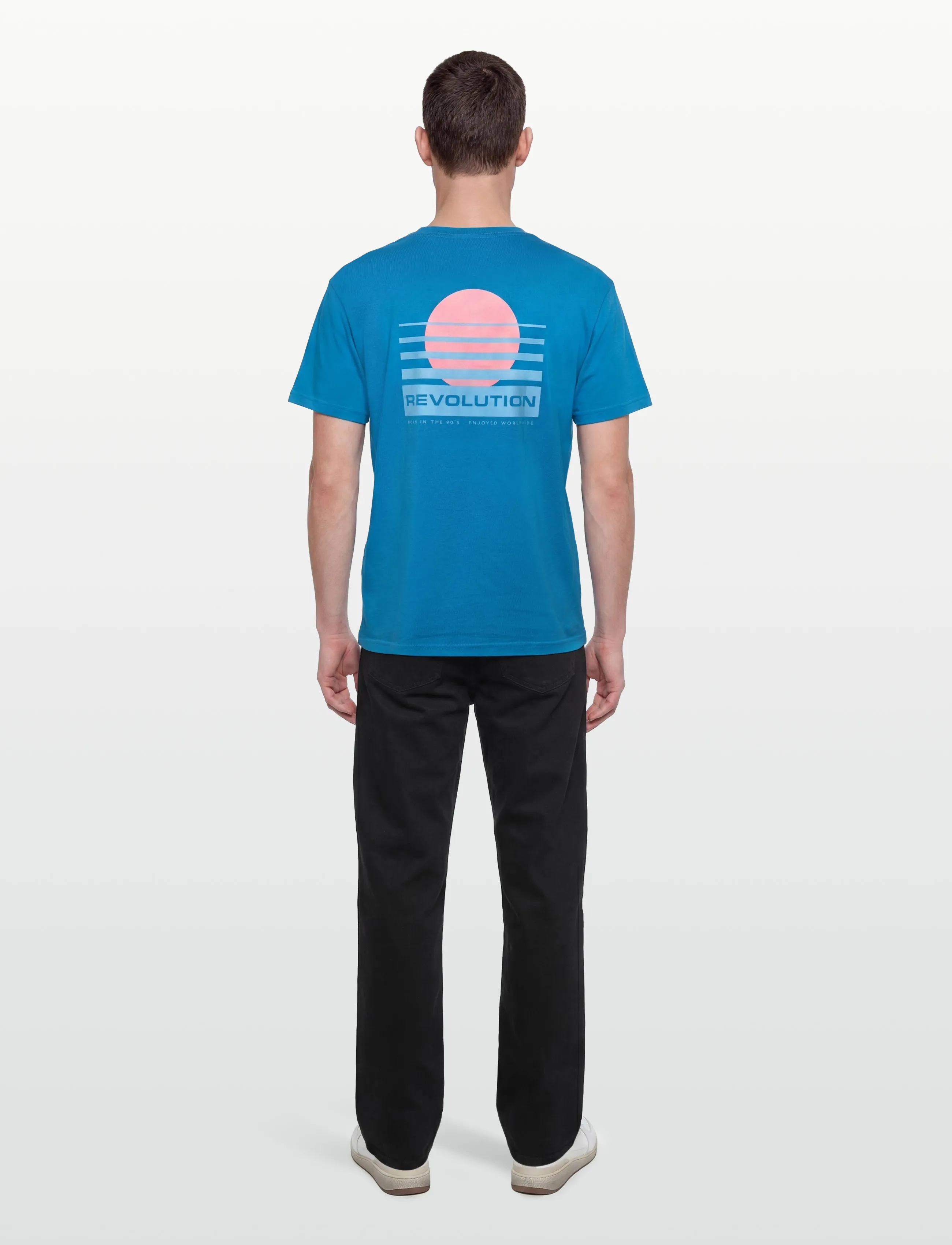 Revolution - Printed T-shirt - short-sleeved t-shirts - blue - 4