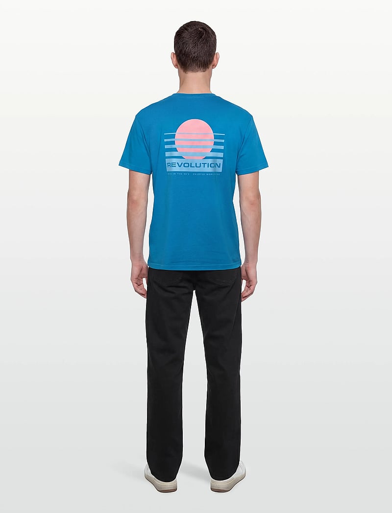 Revolution - Printed T-shirt - kortærmede t-shirts - blue - 4