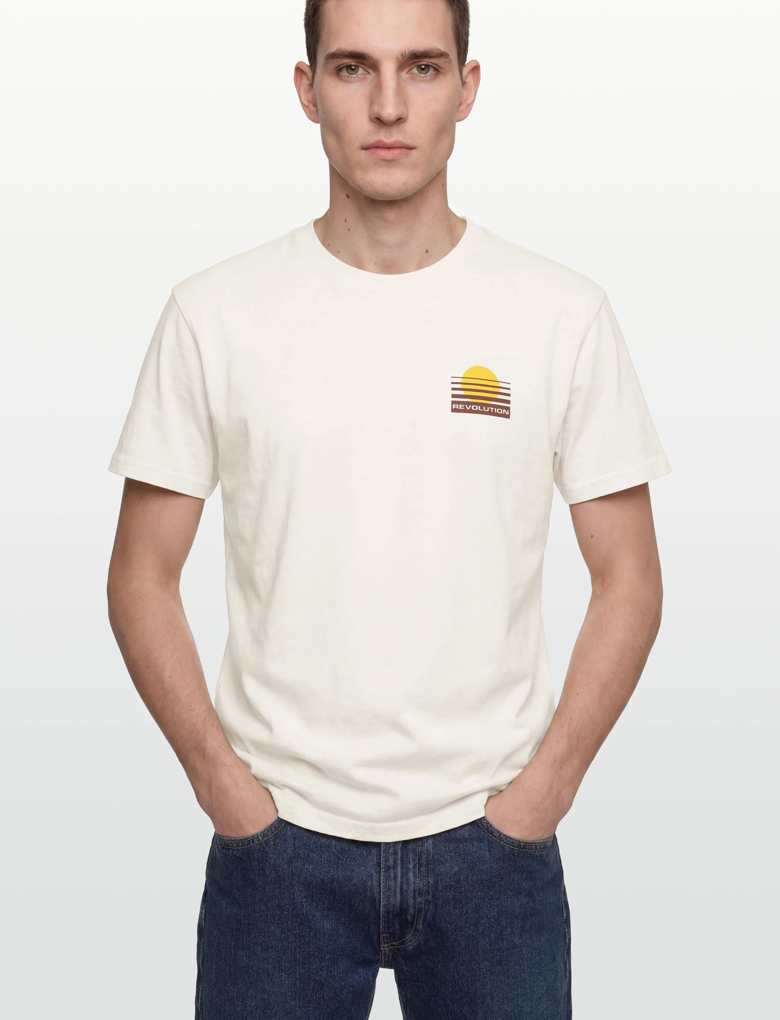 Revolution - Printed T-shirt - lowest prices - offwhite - 3