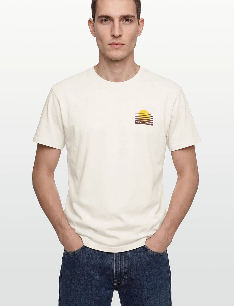 Revolution - Printed T-shirt - short-sleeved t-shirts - offwhite - 3