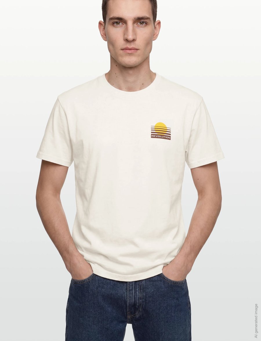 Revolution - Printed T-shirt - kortärmade t-shirts - offwhite - 3