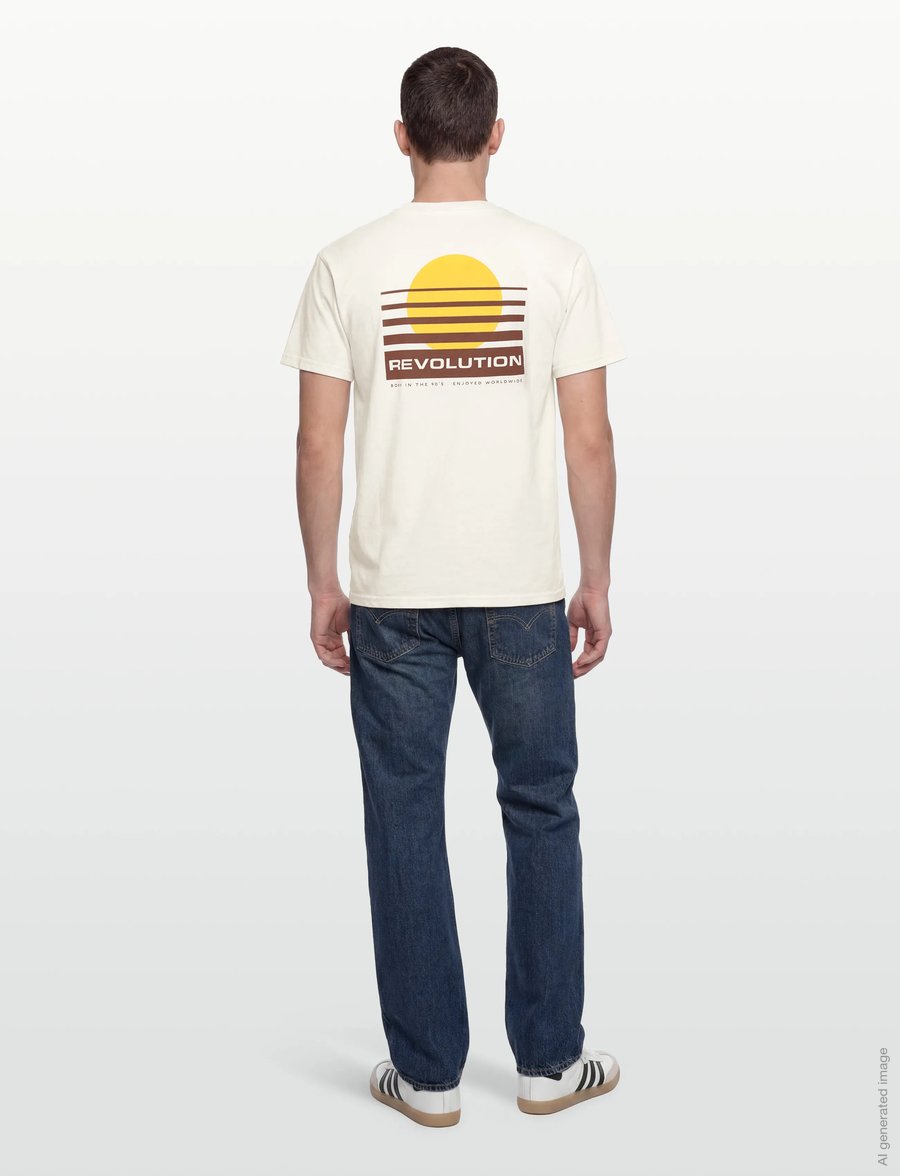 Revolution - Printed T-shirt - kortärmade t-shirts - offwhite - 4