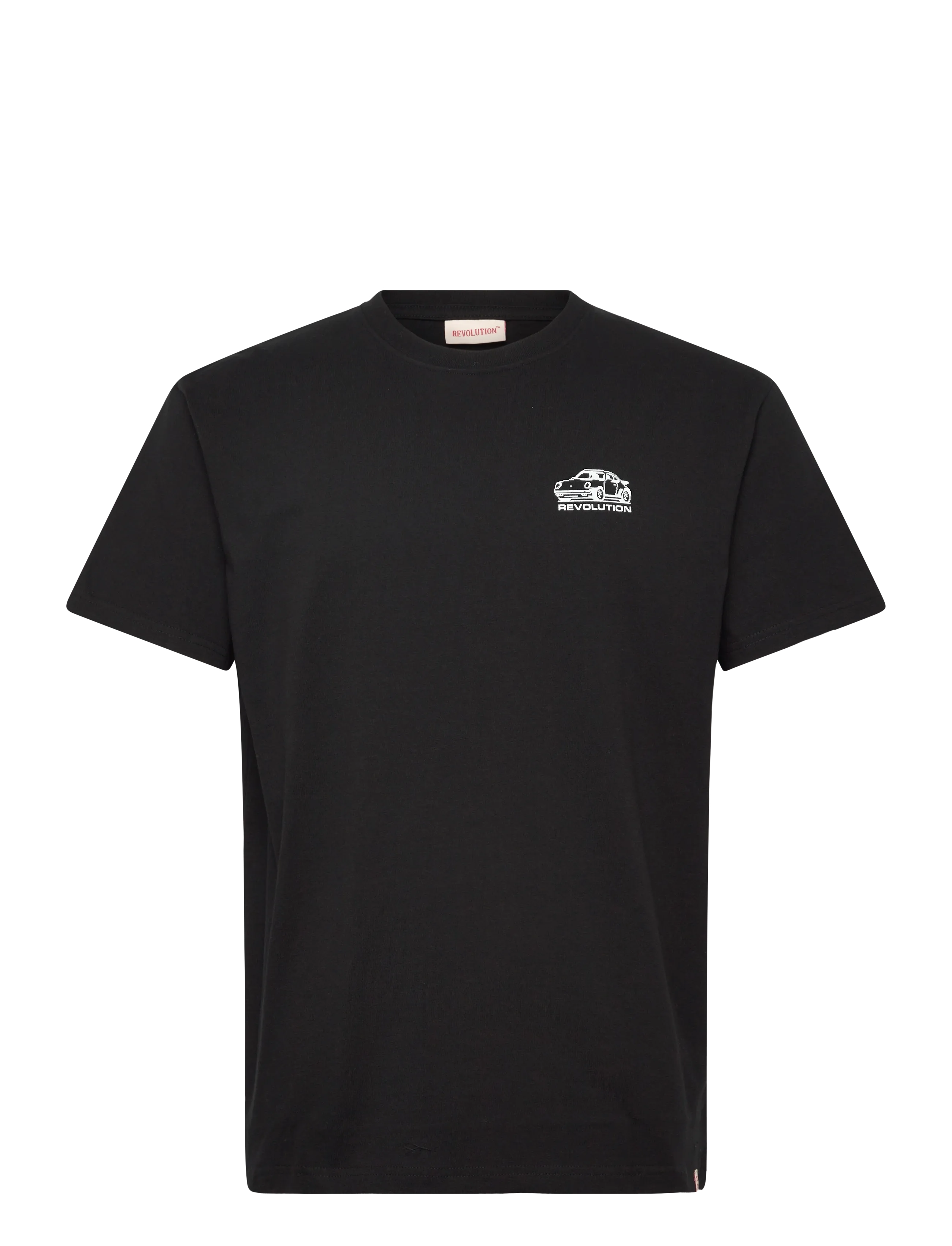 REVOLUTION Printed T-Shirt Schwarz - L - Herren