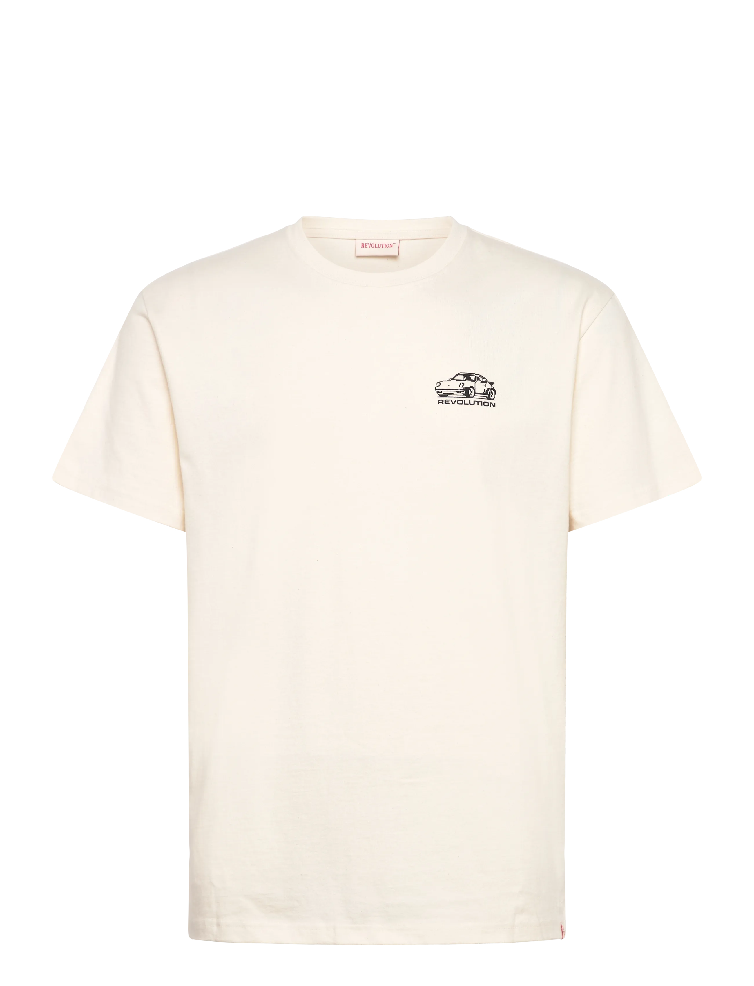 REVOLUTION Printed T-Shirt Cream - XL - Herren