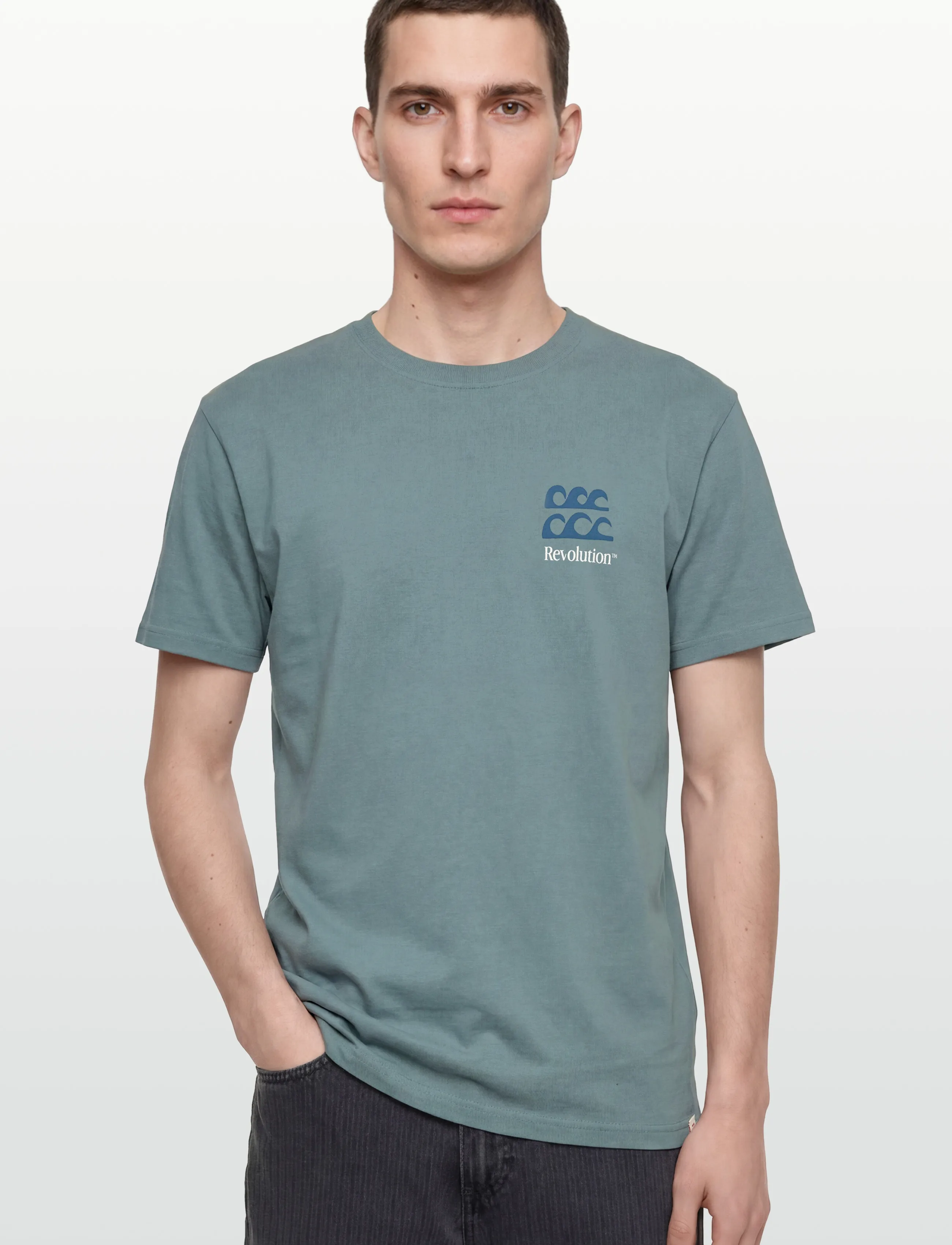 Revolution - Printed T-shirt - short-sleeved t-shirts - blue - 3