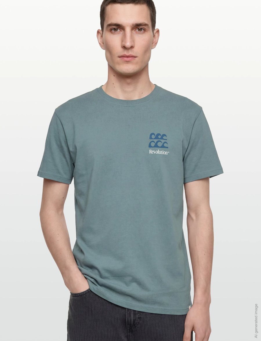 Revolution - Printed T-shirt - lyhythihaiset - blue - 3