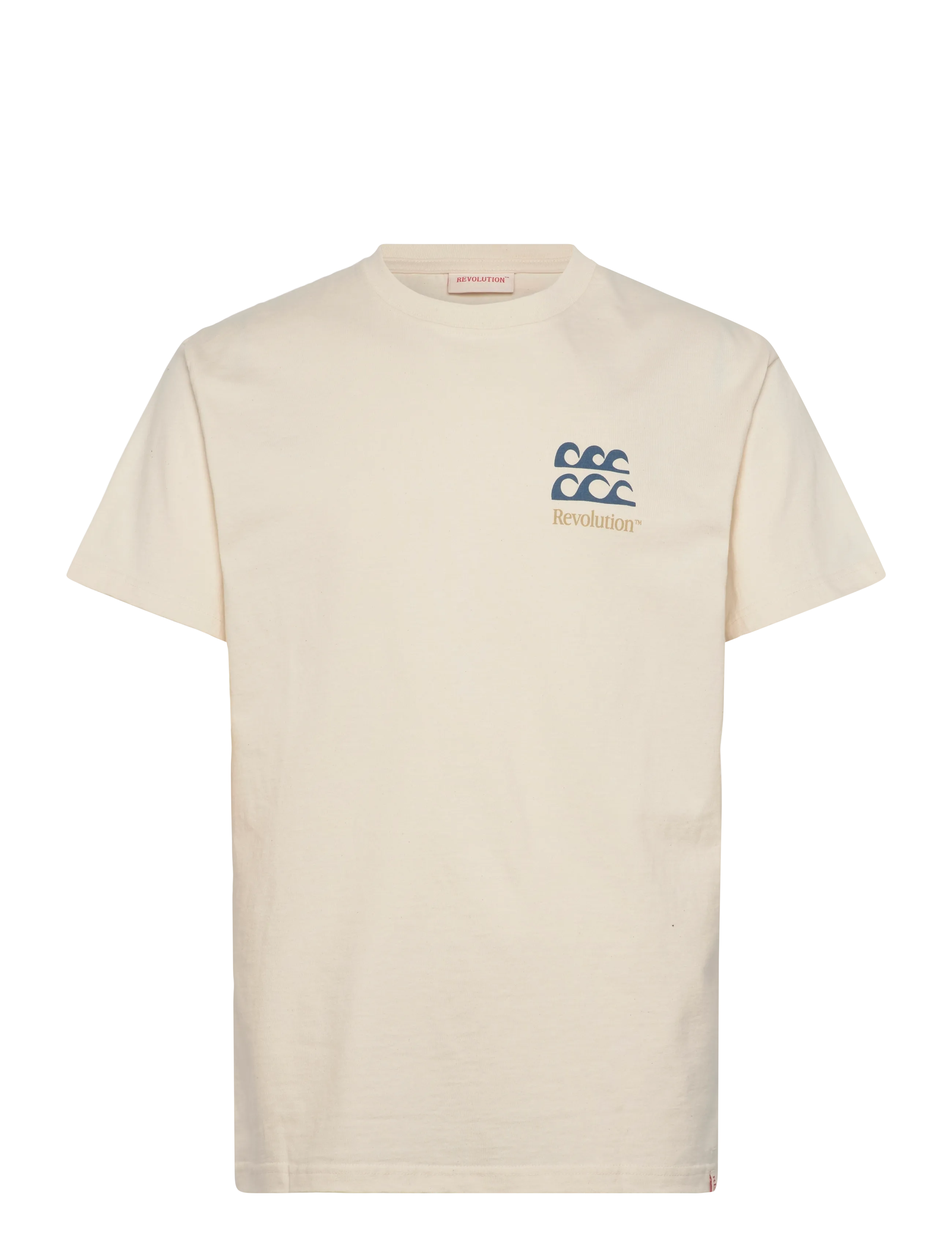 REVOLUTION Printed T-Shirt Cream - XL - Herren