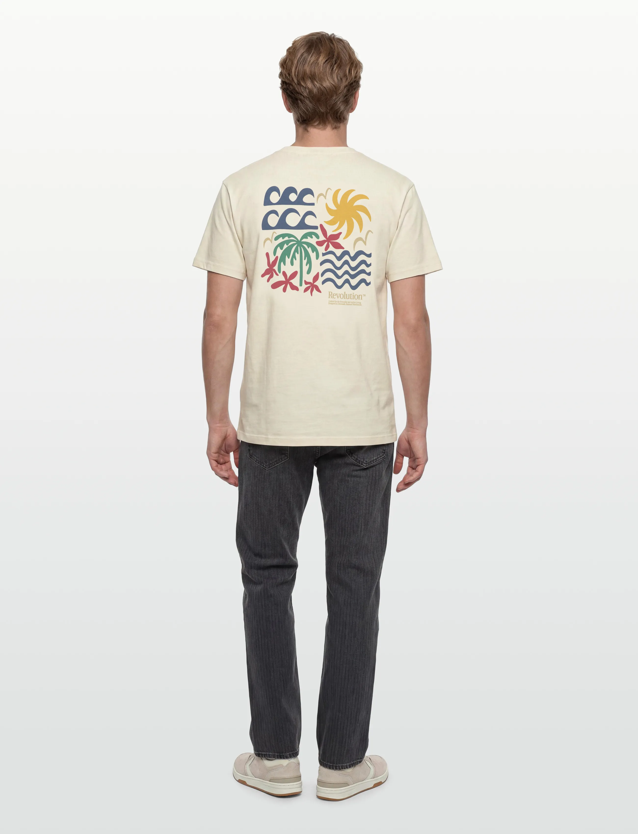 Revolution - Printed T-shirt - kortärmade t-shirts - offwhite - 4