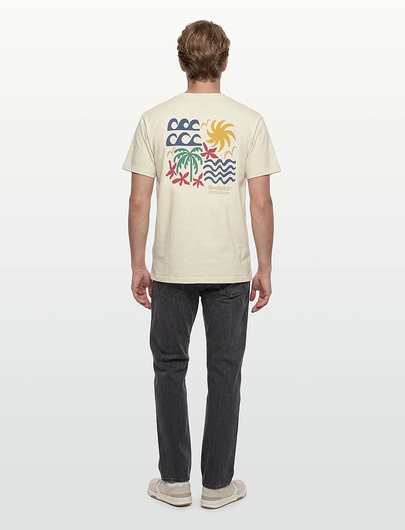 Revolution - Printed T-shirt - kortærmede t-shirts - offwhite - 4