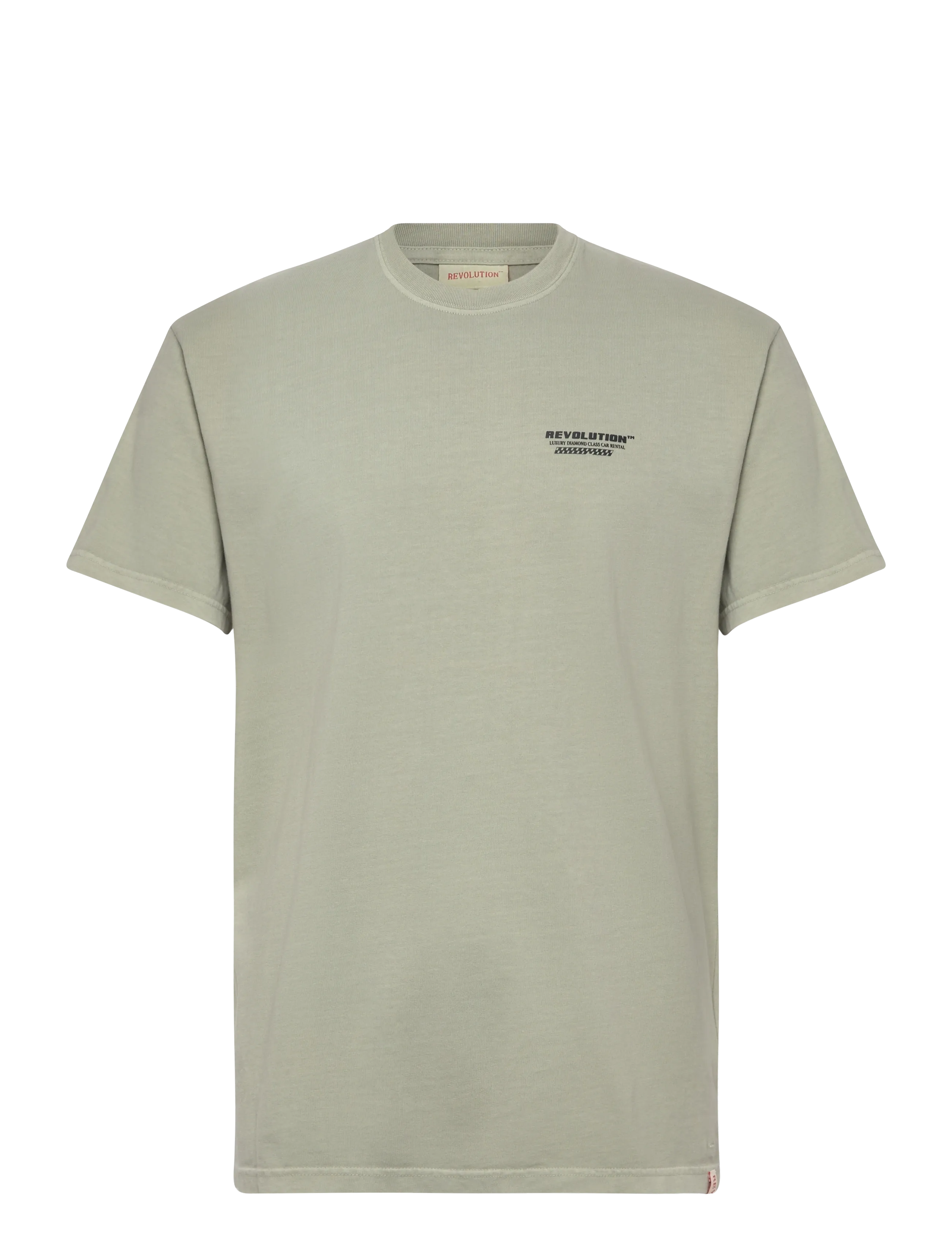 Revolution Printed T-Shirt, Mænd, Printet T-shirt, Kakigrøn, Str: XL