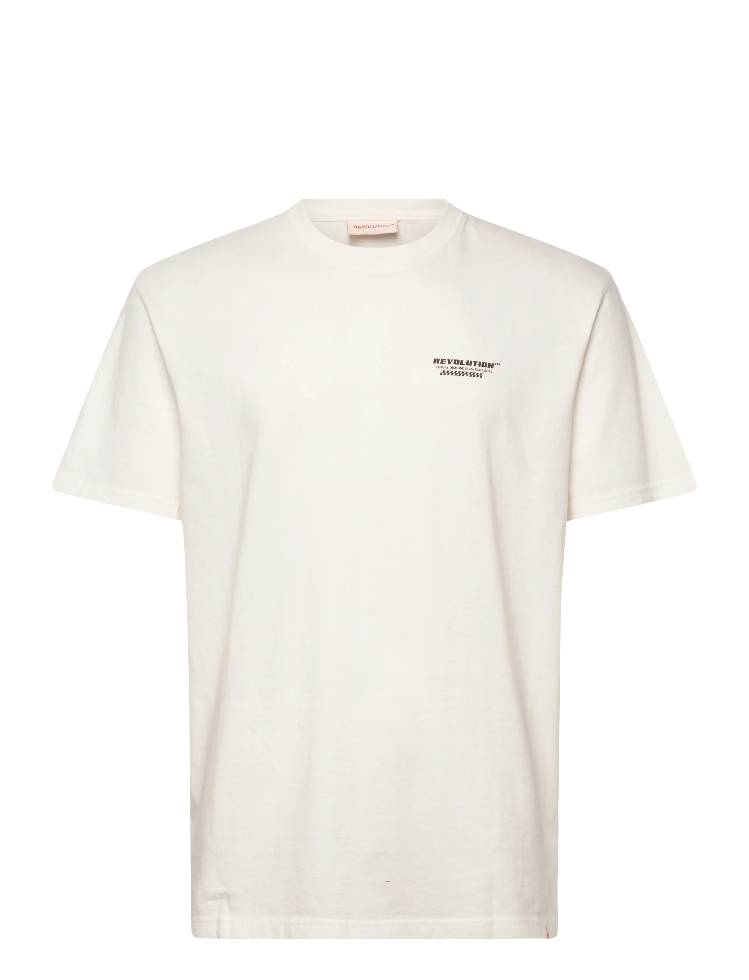REVOLUTION Printed T-Shirt Cream - L - Herren