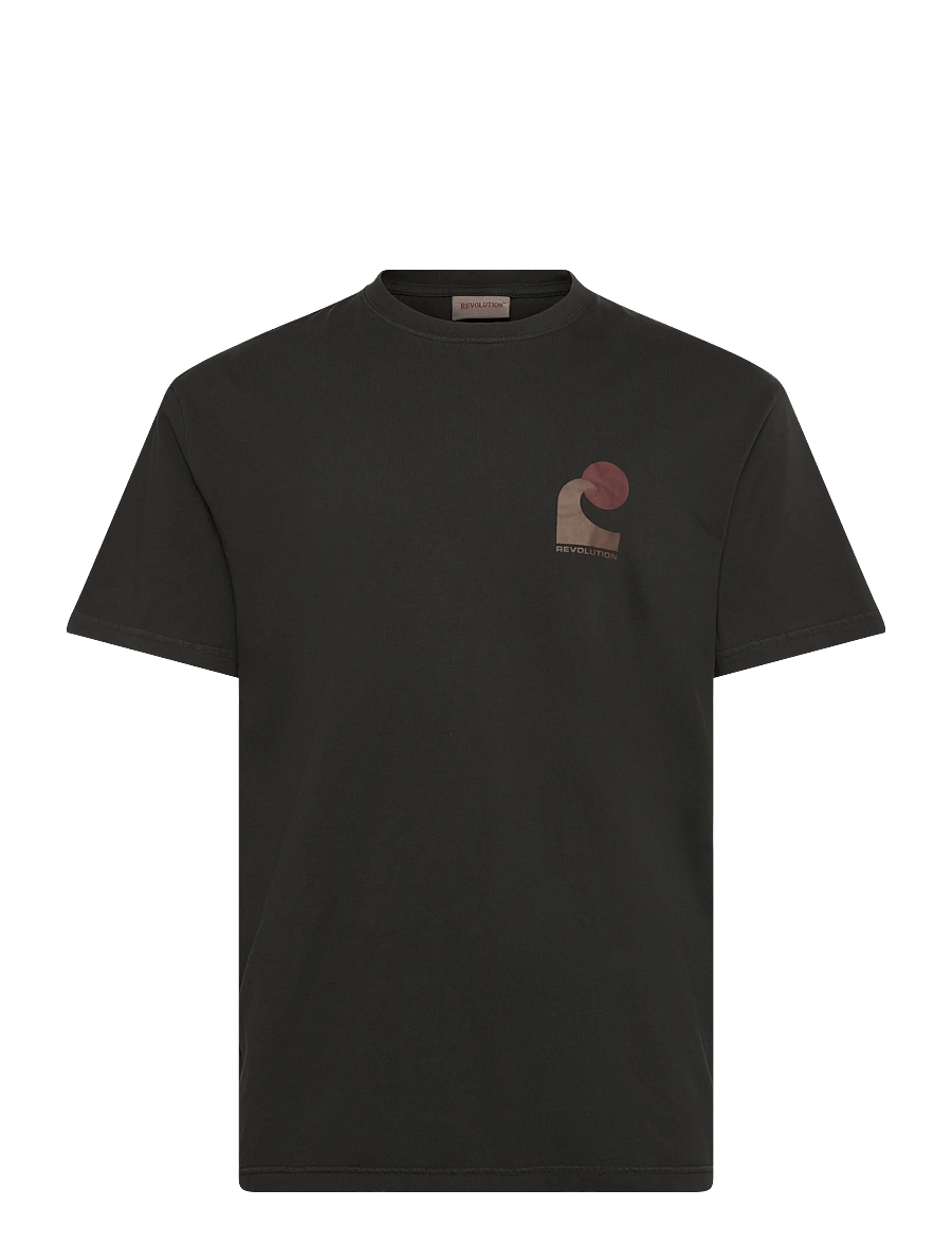 Revolution - Printed T-shirt - kortärmade t-shirts - black - 1