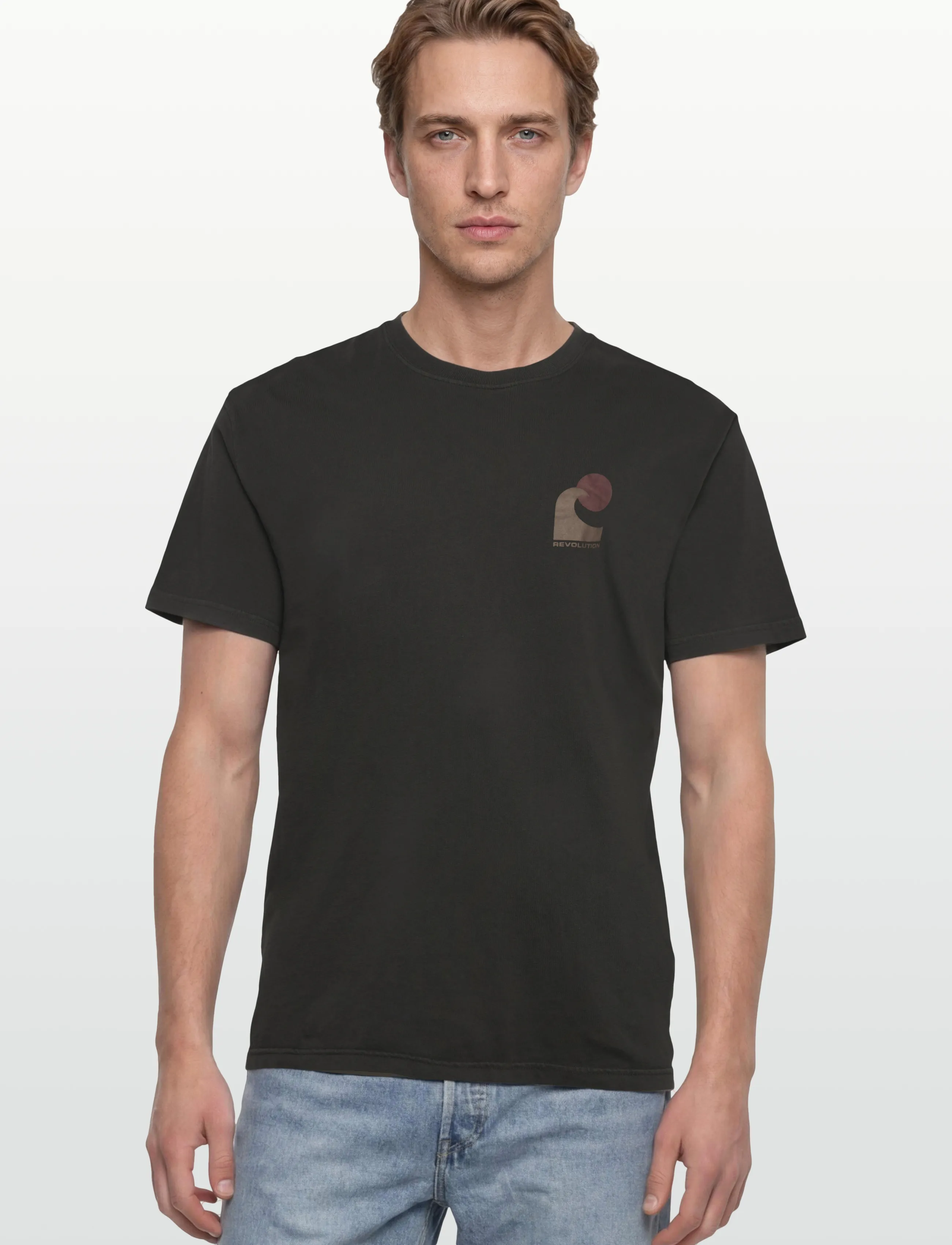 Revolution - Printed T-shirt - kortärmade t-shirts - black - 3