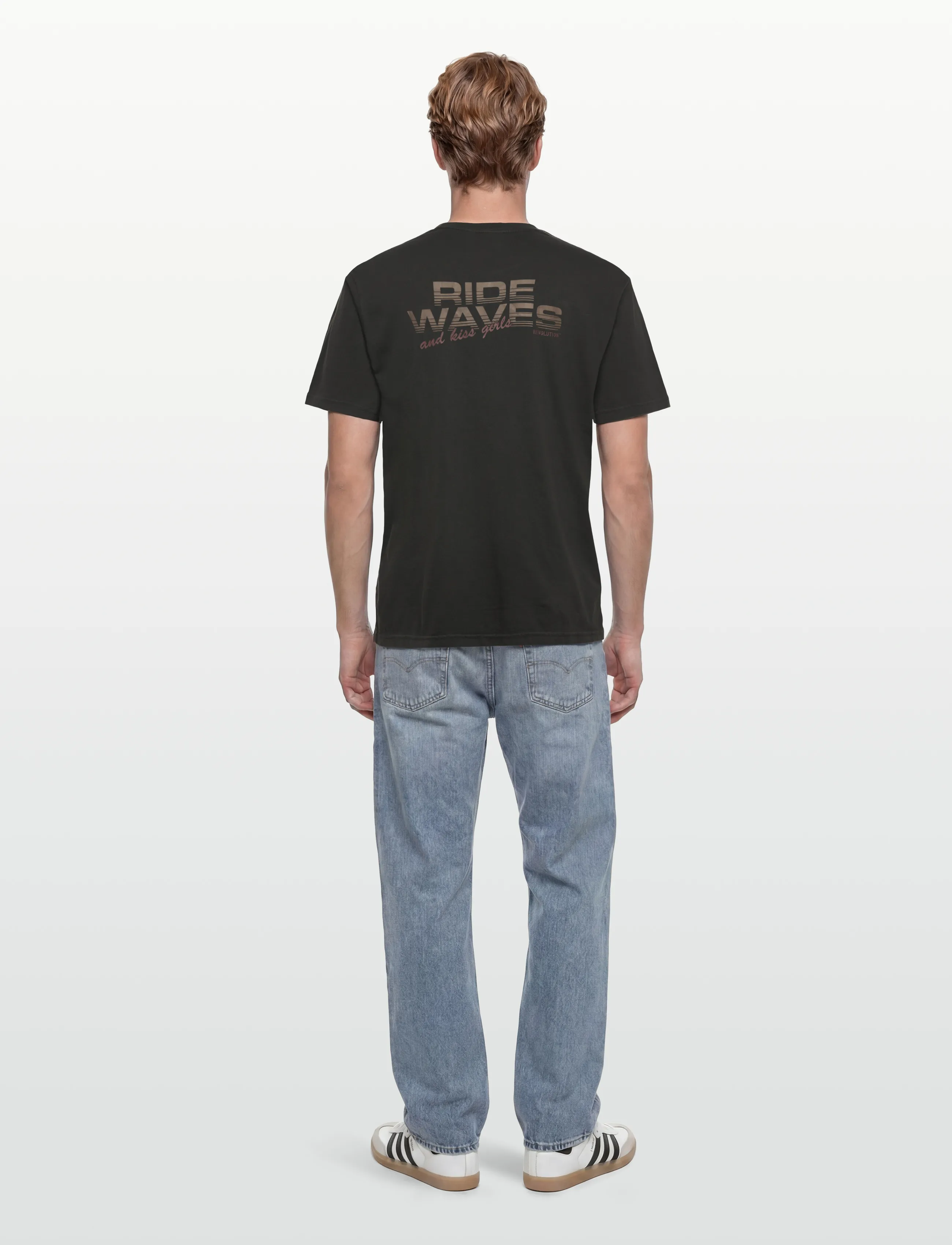 Revolution - Printed T-shirt - kortärmade t-shirts - black - 4