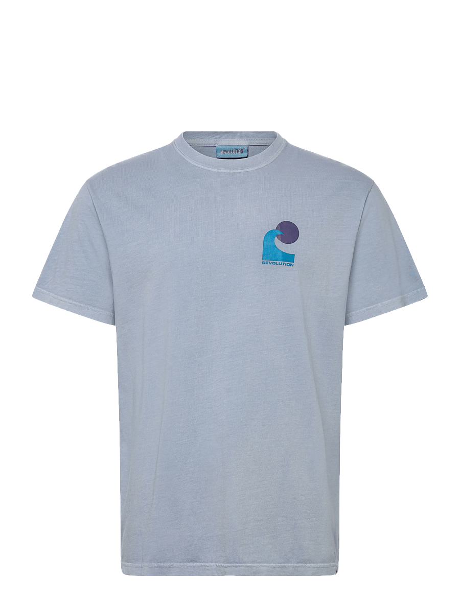 Revolution - Printed T-shirt - kortærmede t-shirts - lightblue - 1