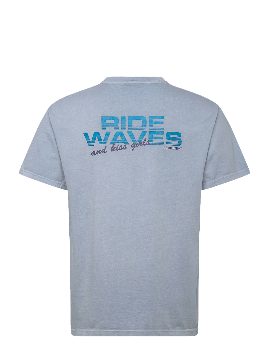 Revolution - Printed T-shirt - kortærmede t-shirts - lightblue - 2