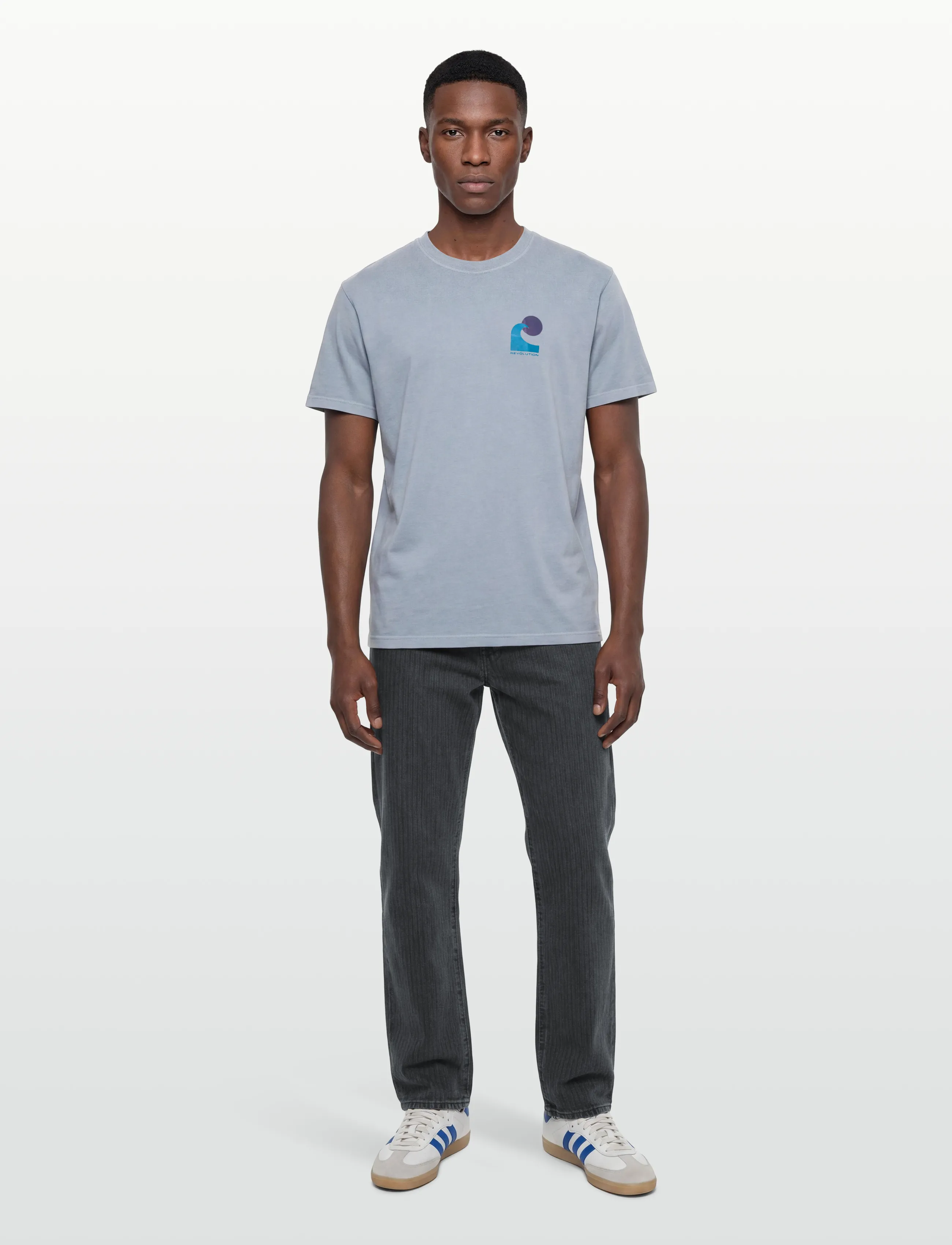Revolution Printed T-shirt - Clothing - LIGHTBLUE / blue