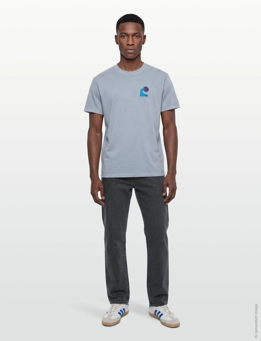Revolution - Printed T-shirt - kortærmede t-shirts - lightblue - 0