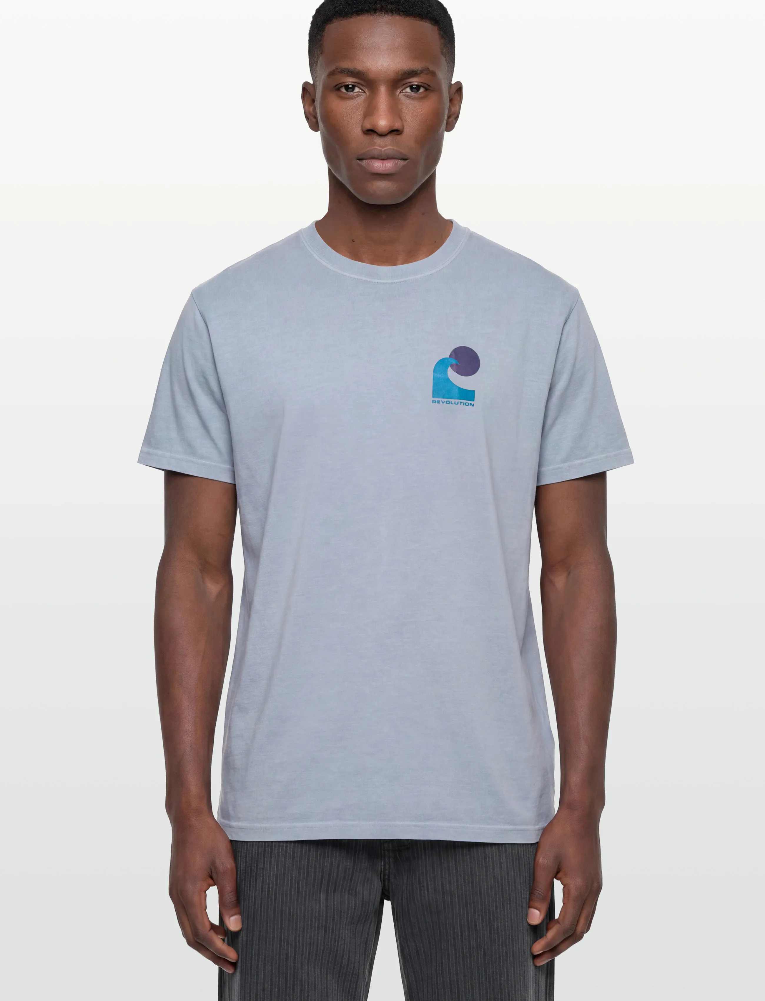 Revolution - Printed T-shirt - t-shirts - lightblue - 3