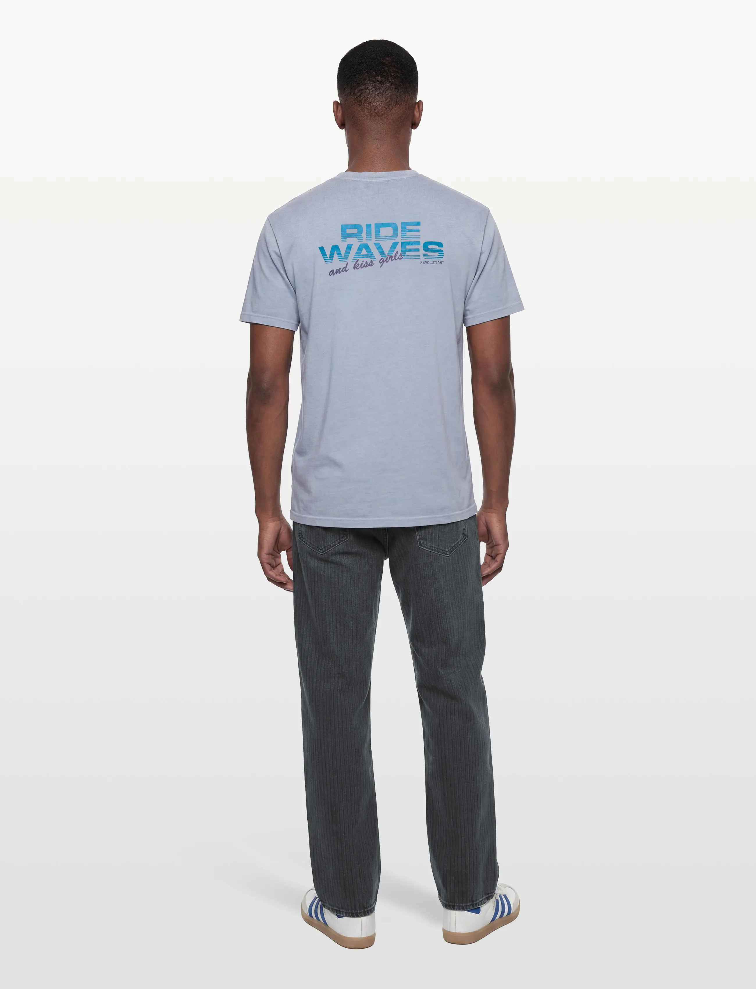 Revolution - Printed T-shirt - t-shirts - lightblue - 4