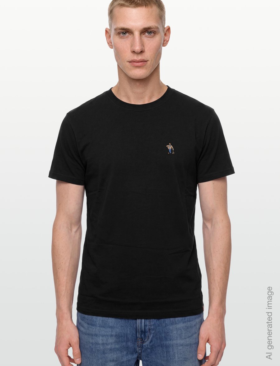 Revolution - Application T-Shirt - lühikeste varrukatega t-särgid - black-melange - 3