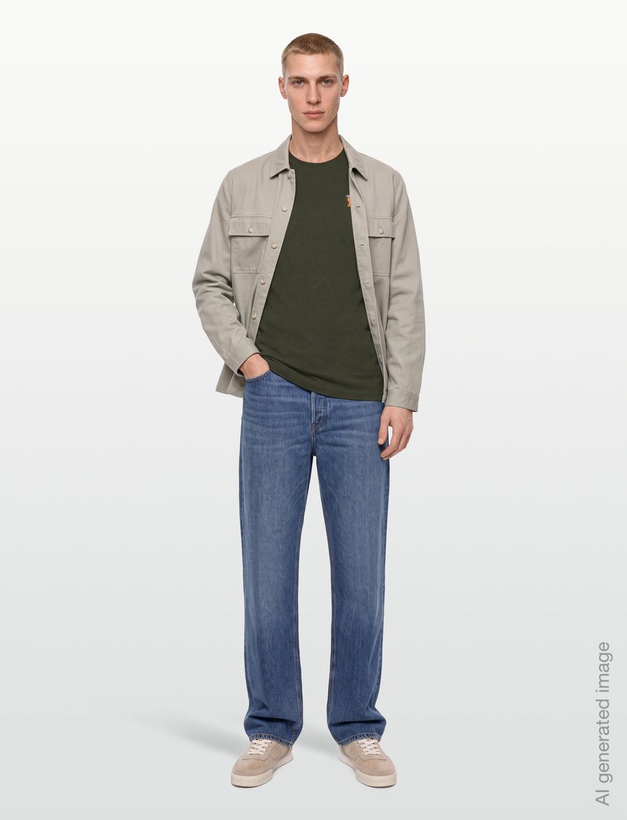 Revolution - Application T-Shirt - kortærmede t-shirts - army-melange - 0