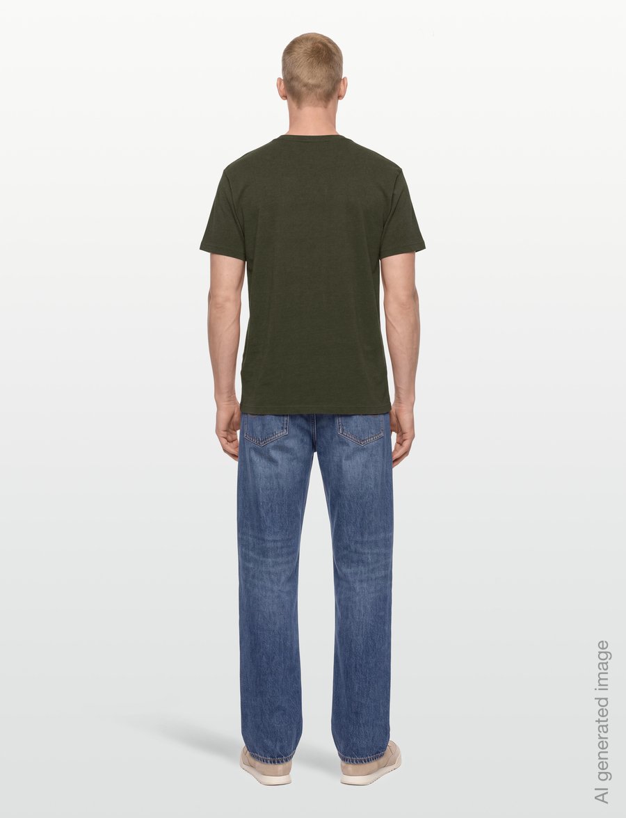 Revolution - Application T-Shirt - kortærmede t-shirts - army-melange - 4