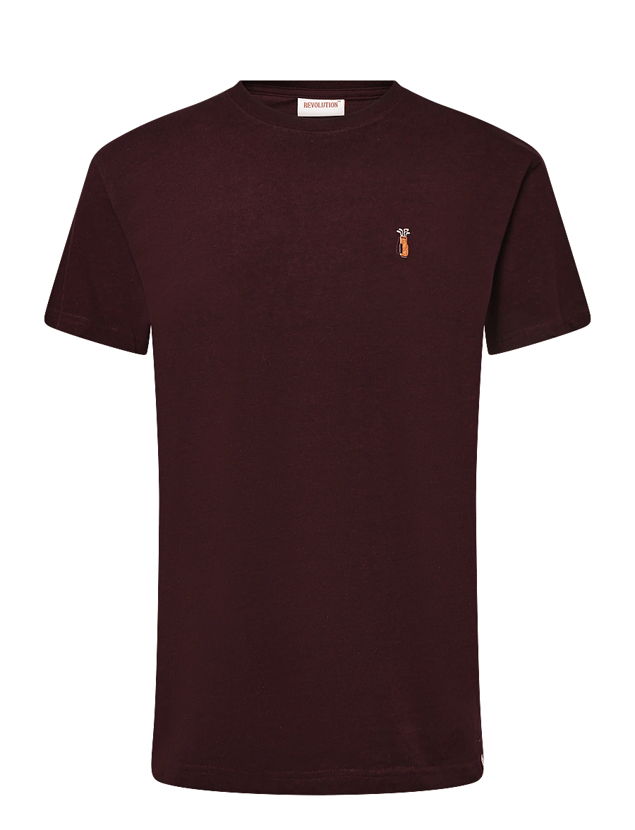 Revolution - Application T-Shirt - lühikeste varrukatega t-särgid - burgundy - 0