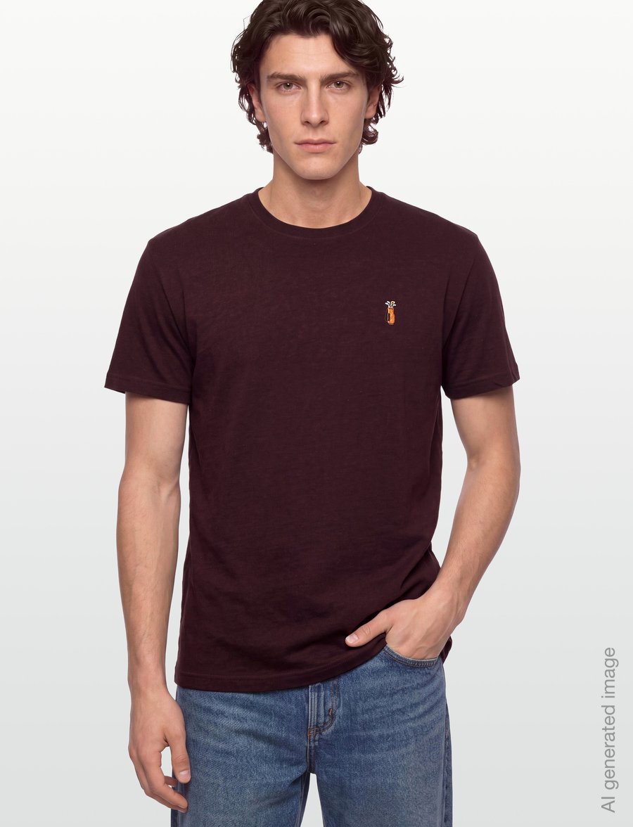Revolution - Application T-Shirt - kurzärmelige t-shirts - burgundy - 3
