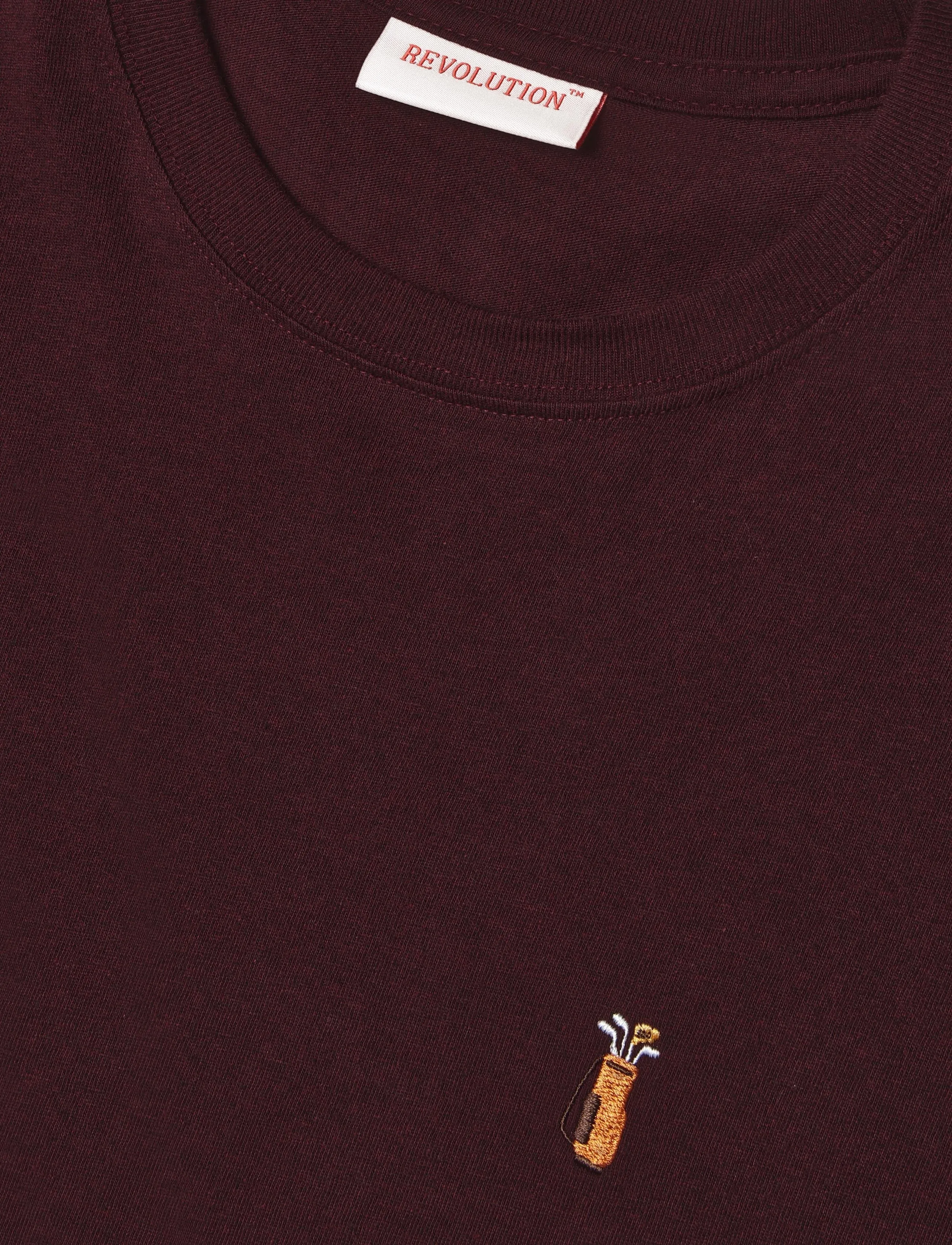 Revolution - Application T-Shirt - lühikeste varrukatega t-särgid - burgundy - 2