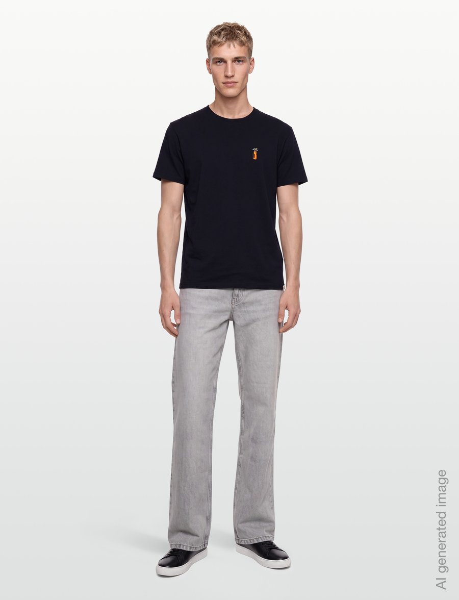 Revolution - Application T-Shirt - lühikeste varrukatega t-särgid - navy-melange - 0