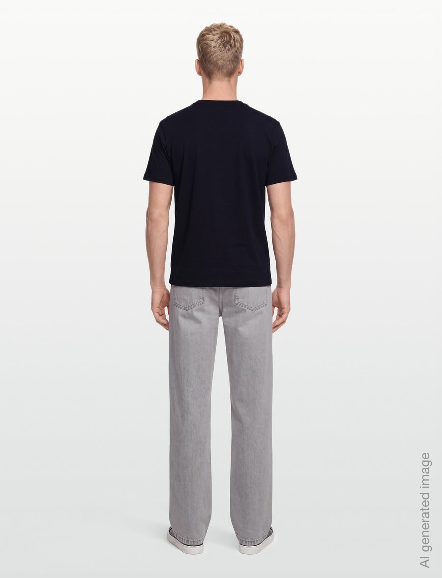 Revolution - Application T-Shirt - lühikeste varrukatega t-särgid - navy-melange - 4