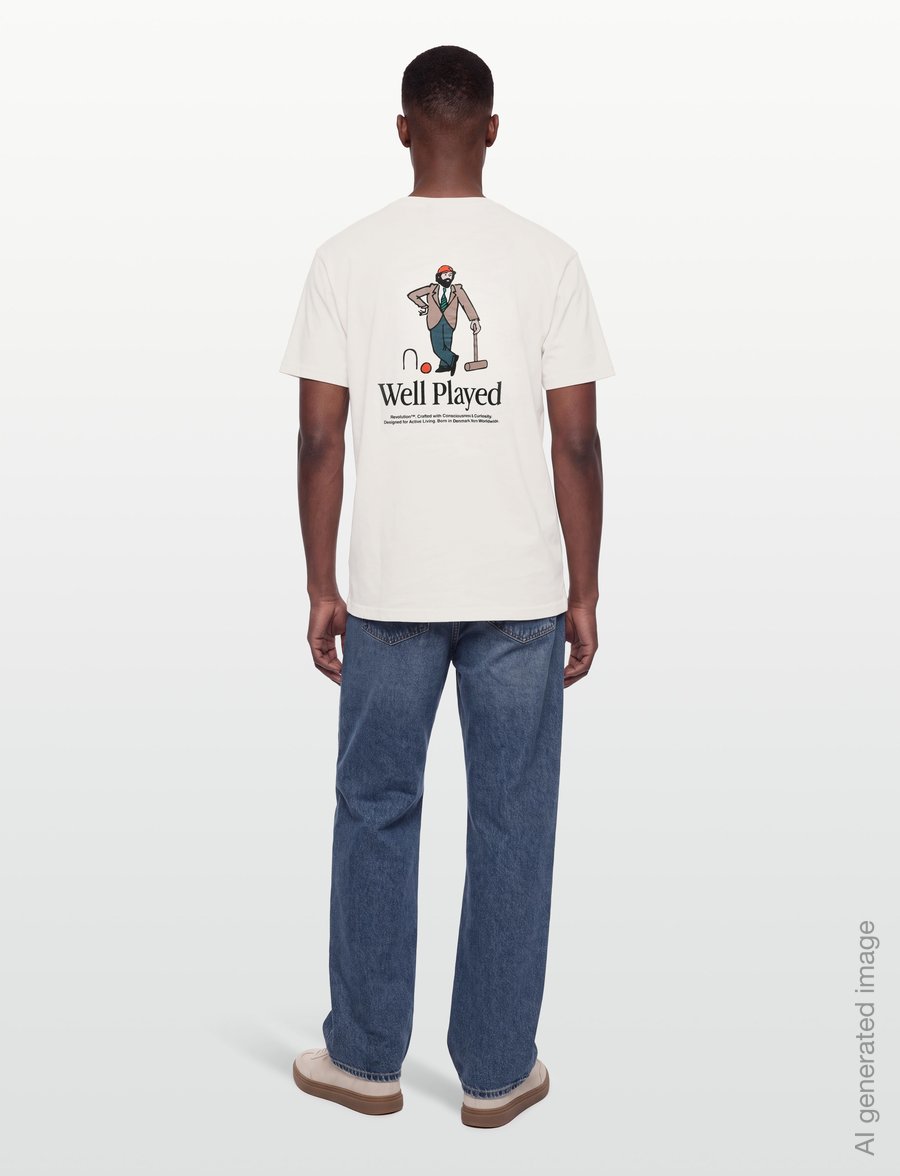 Revolution - Application T-Shirt - kurzärmelige t-shirts - offwhite - 4