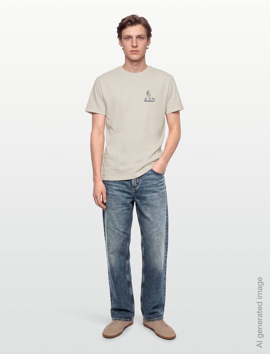 Revolution - Printed T-shirt - kortærmede t-shirts - offwhite - 0