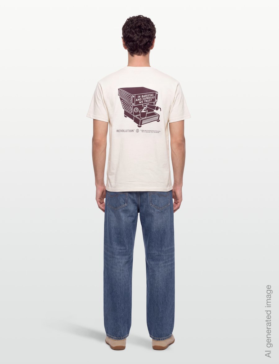 Revolution - Printed T-shirt - kurzärmelige t-shirts - offwhite - 4