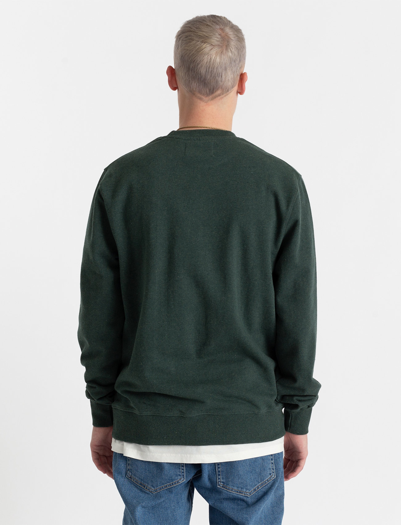 Revolution - Regular fit crewneck sweatshirt - darkgren-m - 4